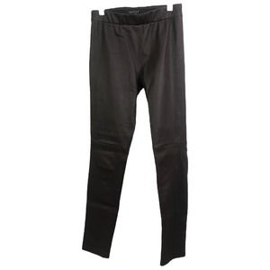 Theory Women's‎ Leggings Brown Lamb Leather Pull On Skinny Pants Sz 4 NWOT $597
